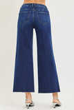 High Rise Ankle Wide Jeans