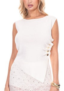 Sleeveless  Sweater Top