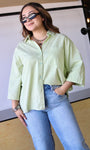 Oversized Button Down Collared Shirt