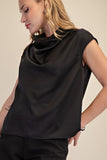Cowl Neck Sleeveless Top