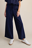 Waist Elastic Band Wide Leg Pants