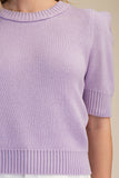 Short Sleeve Sweater Knit Top