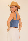 Denim Corset Vest