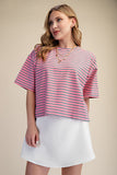 Round Neck Stripe Everyday Top