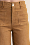 Stretch High Rise Wide Leg Pants