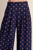 Pleated High-waisted Wide Pants