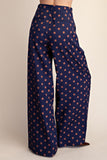 Pleated High-waisted Wide Pants