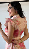 Flower Print Button Dress