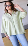Oversized Button Down Collared Shirt