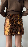 Sequin Chainmail Mini Skirt