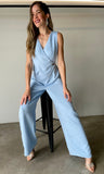 Sleeveless Asymmetrical Vest Jumpsuit