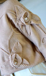 Khaki Pearl Detail Sweater