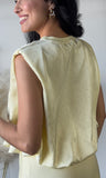 Sleeveless Satin Blouse