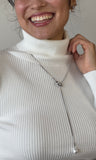 White Basic Turtle Neck Sweater