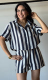 Stripe Buton Shirt Top