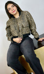 Leopard Print Crop Jacket