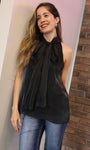 Black Halter Blouse