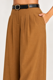 Belted Pleat Detail Pants