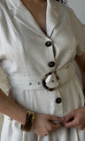 Button Down Belted Top