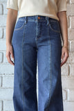 Mid Rise Wide Leg Jeans