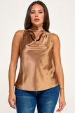 Satin Sleeveless Top