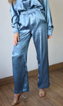 Baby Blue Satin Pants