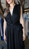 Satin Tie Jumpsuit