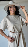 Lace Joined T-shirt Maxi Dress