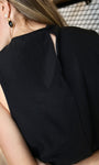 Sleeveless Top with Gold Trim