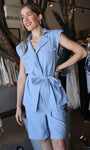 Sleeveless Utility Blazer
