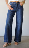 Mid Rise Wide Leg Jeans