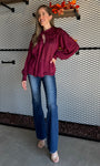 Ruffle And Tie Front Detail Blouse