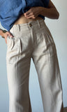 Linen Tailored Wide-leg Pant