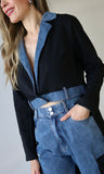 Denim Blazer Set