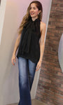 Black Halter Blouse