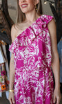 One Shoulder Ruffle Top