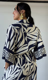 Navy Printed Top