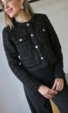 Black Tweed Blazer