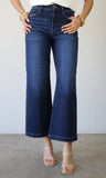 High Rise Crop Wide Jeans