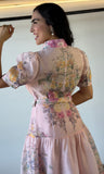 Flower Print Button Dress