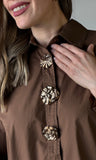 Gold Button Blouse