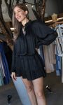 Smocked Hem Sleeve Dress