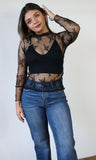 Black Lace Top