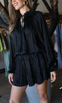 Smocked Hem Sleeve Dress
