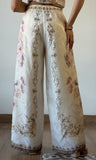 Printed Belt Long Pants