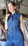 Denim Sleeveless Jumpsuit