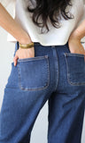 Mid Rise Wide Leg Jeans