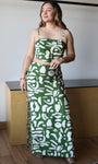 Green Print Skirt