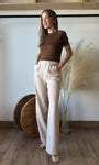One Button Short Sleeve Sweater
