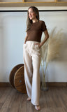 One Button Short Sleeve Sweater